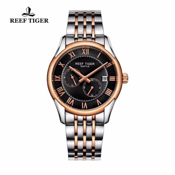 wristwatches reef tiger/rt business watches for men rose gold stainless steel watch with date automatic rga165, Slivery;brown
wristwatches reef tiger/rt business watches for men rose gold stainless steel watch with date automatic rga165, Slivery;brown