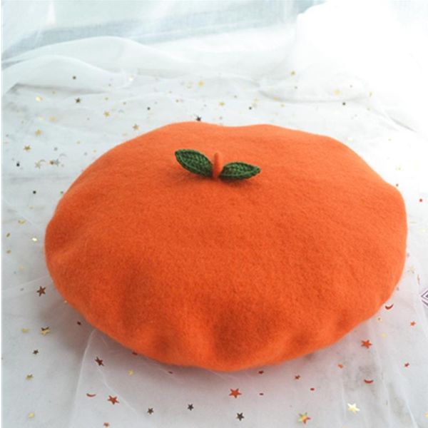 berets beret hat women autumn woolen painter cap handmade orange green leaves thick warm peas pumpkin, Blue;gray
berets beret hat women autumn woolen painter cap handmade orange green leaves thick warm peas pumpkin, Blue;gray