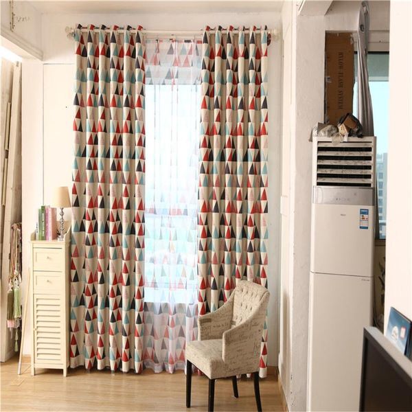 curtain & drapes living room study bedroom multi-color geometric triangle pattern heat wave shade printing
curtain & drapes living room study bedroom multi-color geometric triangle pattern heat wave shade printing
