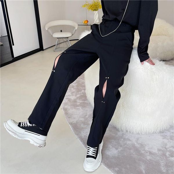 men's pants 2021 autumn korean style unique knee opening design men casual loose white black suit for trousers,size m-xxl
men's pants 2021 autumn korean style unique knee opening design men casual loose white black suit for trousers,size m-xxl