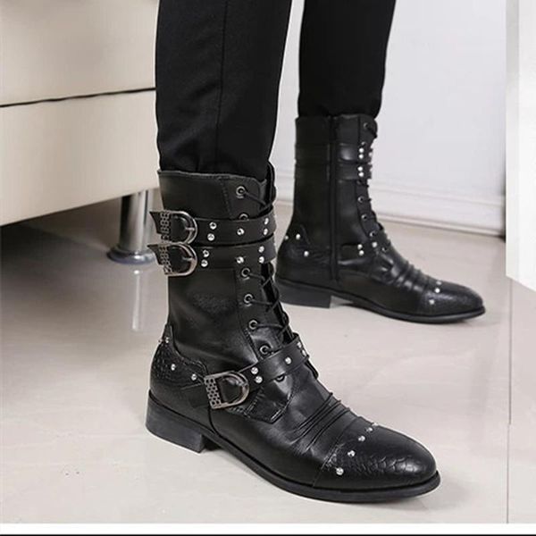 boots oversize45 spring and autumn pair fashion rivet buckle western boot lover black
boots oversize45 spring and autumn pair fashion rivet buckle western boot lover black
