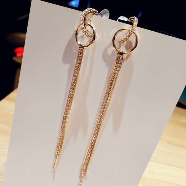 simple personality s925 silver needle geometric tassel women's long style diamond trend korean earrings, Black
simple personality s925 silver needle geometric tassel women's long style diamond trend korean earrings, Black