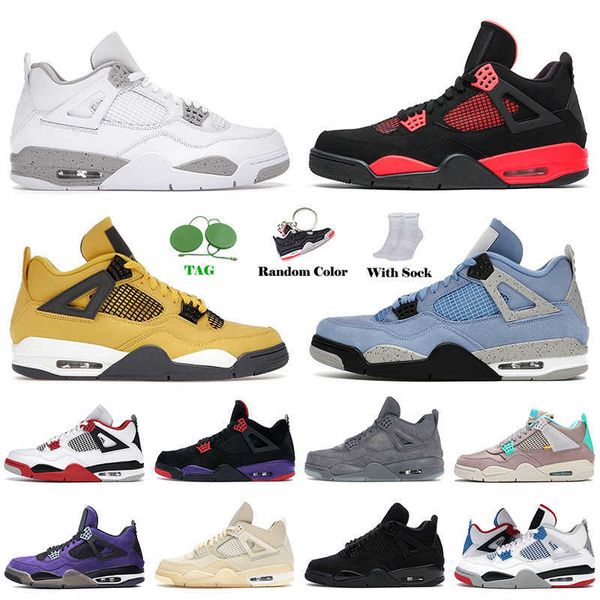 2022 basketball shoes 4 4s jumpman sneakers white oreo red thunder taupe haze lightning kaws grey sports trainers 36-47
2022 basketball shoes 4 4s jumpman sneakers white oreo red thunder taupe haze lightning kaws grey sports trainers 36-47