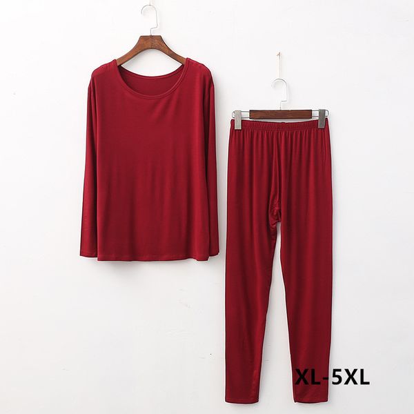 women's sleepwear 5xl plus size pajamas set spring autumn loungewear pijamas suit modal cotton nightwear pyjama femme 8 color nite, Black;red
women's sleepwear 5xl plus size pajamas set spring autumn loungewear pijamas suit modal cotton nightwear pyjama femme 8 color nite, Black;red