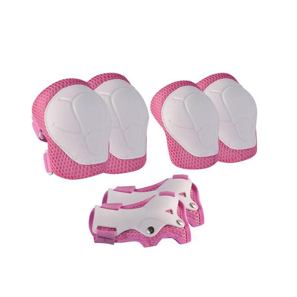 elbow & knee pads 6pcs children protective gear set safety roller skating scooter practical cycling breathable adjustable strap, Black;gray
elbow & knee pads 6pcs children protective gear set safety roller skating scooter practical cycling breathable adjustable strap, Black;gray
