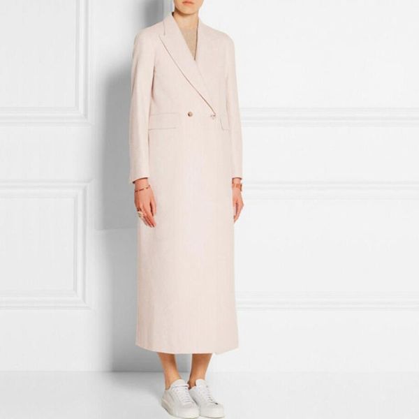 women's wool & blends 2021 autumn fashion ultra long women solid color sleeve woolen coat overcoat double breasted jacket coats r1403, Black
women's wool & blends 2021 autumn fashion ultra long women solid color sleeve woolen coat overcoat double breasted jacket coats r1403, Black