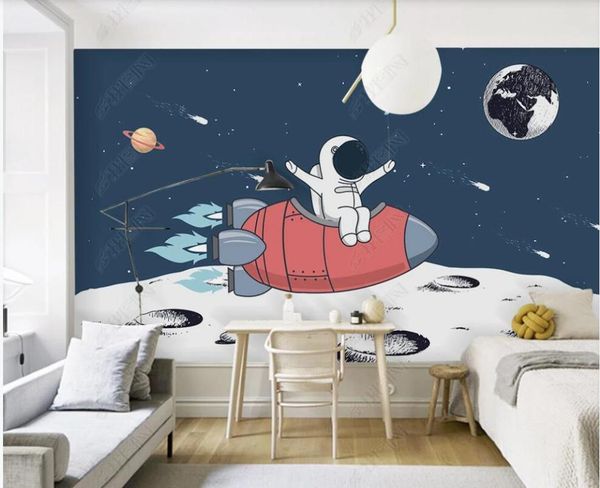 wallpapers 3d wallpaper custom po mural on the wall cartoon astronaut planet children's room decoration for walls in rolls
wallpapers 3d wallpaper custom po mural on the wall cartoon astronaut planet children's room decoration for walls in rolls
