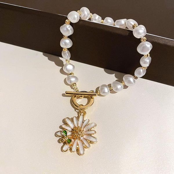 charm bracelets lovoacc temperament white baroque pearl beaded for women ladies alloy daisy bee pendant accessories, Golden;silver
charm bracelets lovoacc temperament white baroque pearl beaded for women ladies alloy daisy bee pendant accessories, Golden;silver