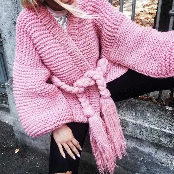 women's sweaters 2021 winter christmas cardigan women cashmere knitted sweater long sleeve pink ladies cardigans with sashes clothing, White;black
women's sweaters 2021 winter christmas cardigan women cashmere knitted sweater long sleeve pink ladies cardigans with sashes clothing, White;black