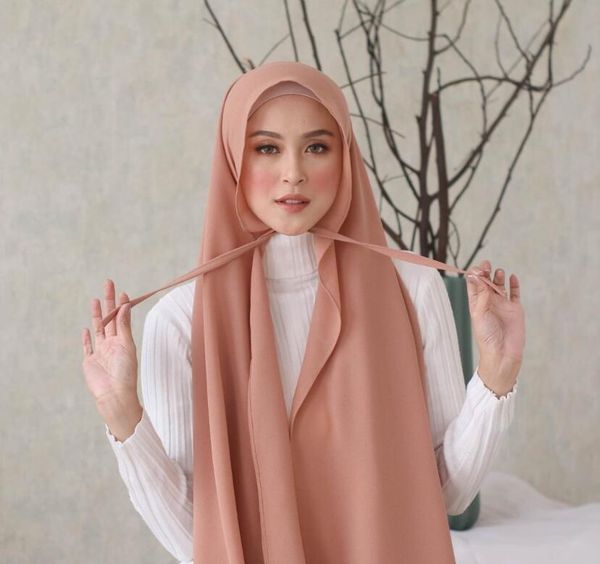scarves bubble chiffon with rope convenient women's hijab wrap solid color muslim hijabs scarf turbanet headscarf, Blue;gray
scarves bubble chiffon with rope convenient women's hijab wrap solid color muslim hijabs scarf turbanet headscarf, Blue;gray