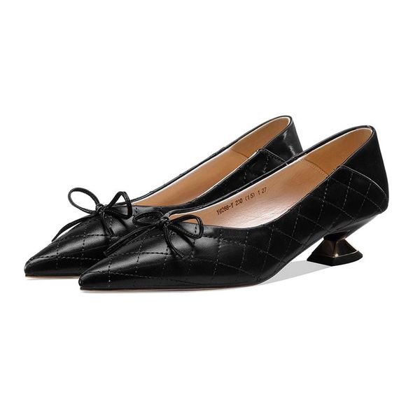 dress shoes salu elegant shallow woman heels fashion est genuine leather for women wedding party pointed toe high pumps, Black
dress shoes salu elegant shallow woman heels fashion est genuine leather for women wedding party pointed toe high pumps, Black