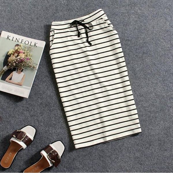 skirts 2021 summer pure cotton black and white stripes casual pocket mid-length bag hip pencil one step half-length skirt ladies
skirts 2021 summer pure cotton black and white stripes casual pocket mid-length bag hip pencil one step half-length skirt ladies