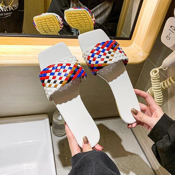 slippers women flat shoes for 2021 slides woman sandalias flip flops ladies fashion colorful woven, Black
slippers women flat shoes for 2021 slides woman sandalias flip flops ladies fashion colorful woven, Black