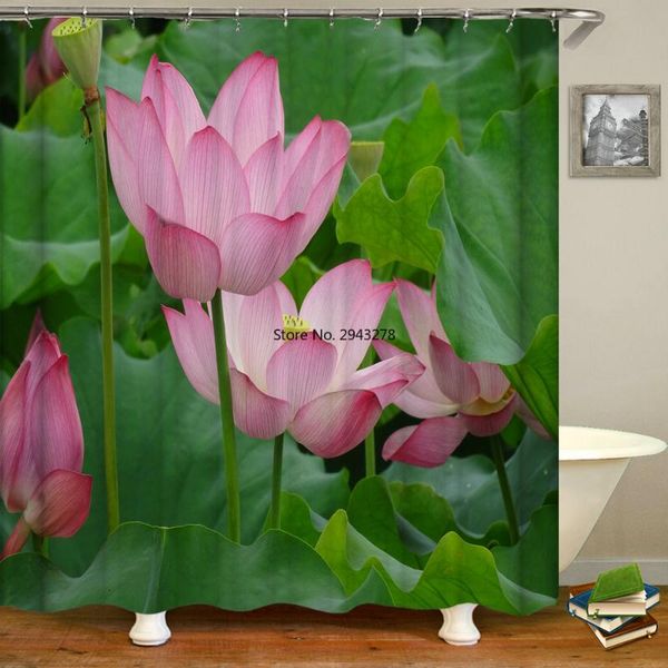 shower curtains 3d printing lotus flowers pattern bath curtain bathroom with 12 hooks waterproof 180*180cm polyester fabric
shower curtains 3d printing lotus flowers pattern bath curtain bathroom with 12 hooks waterproof 180*180cm polyester fabric