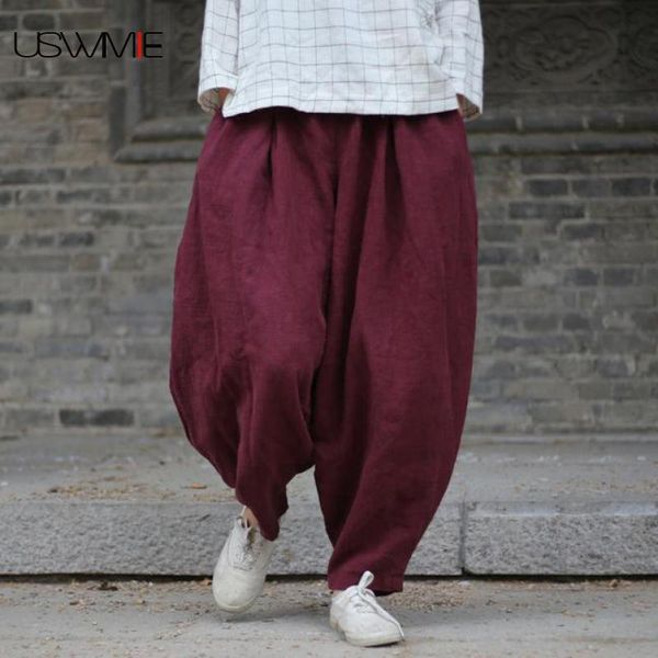 women's pants & capris 2021 autumn winter womens retro thicken 4 colors elastic waist solid color pockets linen loose comfort plus size, Black;white
women's pants & capris 2021 autumn winter womens retro thicken 4 colors elastic waist solid color pockets linen loose comfort plus size, Black;white