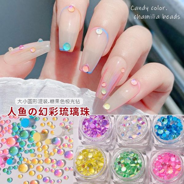 nail art decorations jewelry candy color mermaid illusion round glass crystal beads mixed macarons decoration diamond, Silver;gold
nail art decorations jewelry candy color mermaid illusion round glass crystal beads mixed macarons decoration diamond, Silver;gold