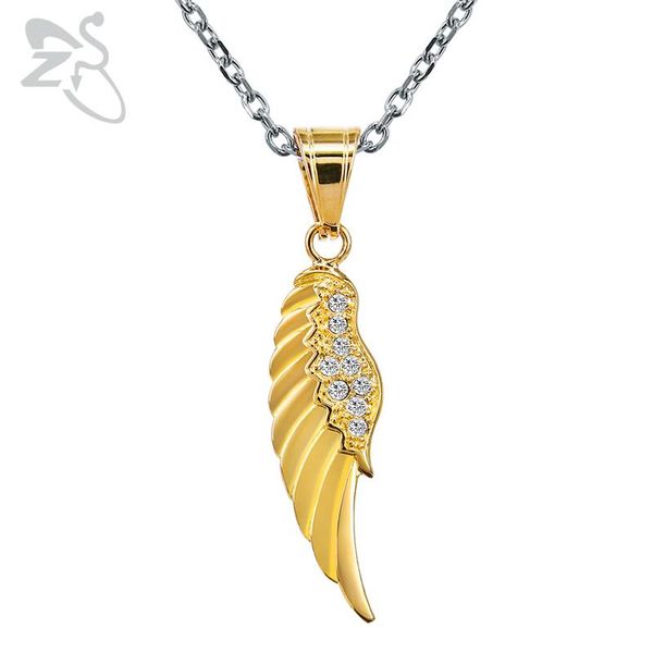pendant necklaces zs 3 color angel wing stainless steel necklace with cubic zirconia hip hop pendnat for men women punk rock jewelry, Silver
pendant necklaces zs 3 color angel wing stainless steel necklace with cubic zirconia hip hop pendnat for men women punk rock jewelry, Silver