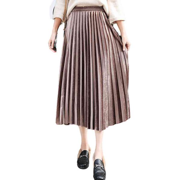casual dresses winter pleated skirt womens autumn vintage velvet black lady faldas mujer moda long maxi high waist party n419, Black;gray
casual dresses winter pleated skirt womens autumn vintage velvet black lady faldas mujer moda long maxi high waist party n419, Black;gray