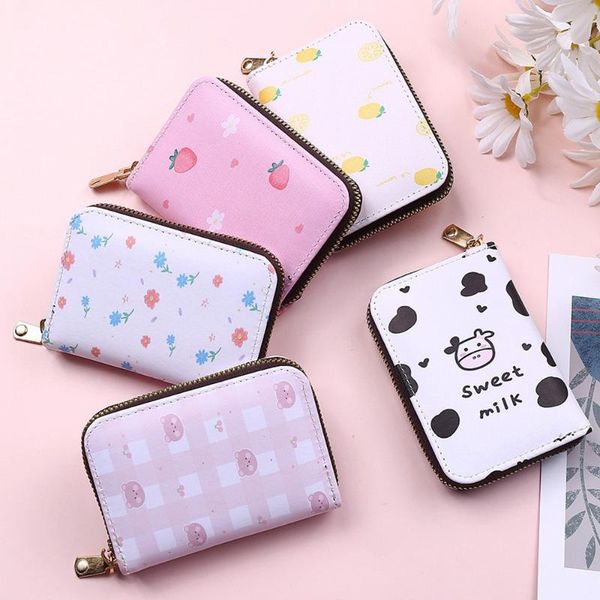 card holders pu leather holder id girl business coin purse lady storage box zipper holiday gift, Brown;gray
card holders pu leather holder id girl business coin purse lady storage box zipper holiday gift, Brown;gray