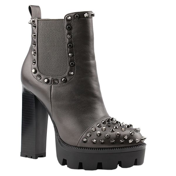 New Fashion 2019 Large Size 35-41 Wholesale Rivet Zip Up Ankle Boots Woman Shoes Women Chunky High Heels Woman Boots, Black suede
New Fashion 2019 Large Size 35-41 Wholesale Rivet Zip Up Ankle Boots Woman Shoes Women Chunky High Heels Woman Boots, Black suede