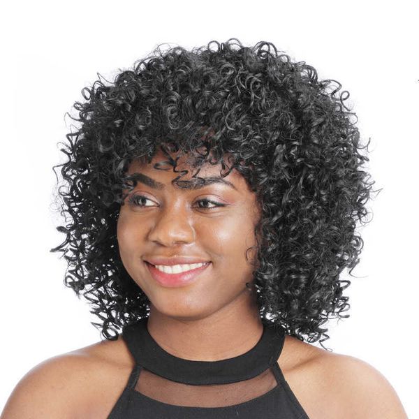 head small kinky curl ffy explosion wig head cover, Black 
head small kinky curl ffy explosion wig head cover, Black