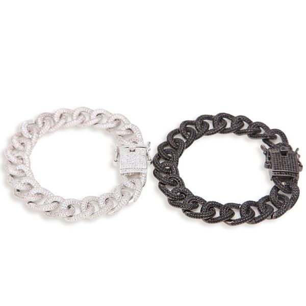 link, chain zircon cuban bracelet simple men's and women's hand jewelry gold plated hiphop, Black
link, chain zircon cuban bracelet simple men's and women's hand jewelry gold plated hiphop, Black