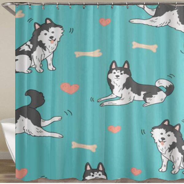 shower curtain,husky hand drawn doodled heart bone,polyester fabric waterproof bath curtains hooks included - 72 x 72 inches
shower curtain,husky hand drawn doodled heart bone,polyester fabric waterproof bath curtains hooks included - 72 x 72 inches