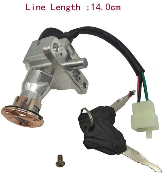 theft protection a510 motorcycle scooter jog50 jog100 zy100 electric ignition switch lock set 2 wire 4 power door
