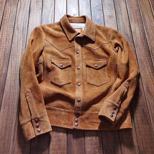 men's leather & faux 2010 rockcanroll super quality coat genuine cow suede cowhide stylish durable vintage jacket, Black
men's leather & faux 2010 rockcanroll super quality coat genuine cow suede cowhide stylish durable vintage jacket, Black