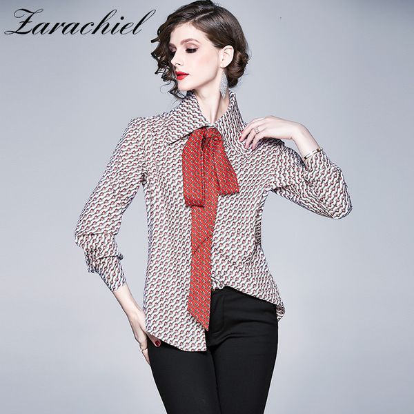 knits fashion designer women and shirts vintage elegant bow belt long sleeve chain printing plus size chiffon office ladies blusa, White
knits fashion designer women and shirts vintage elegant bow belt long sleeve chain printing plus size chiffon office ladies blusa, White