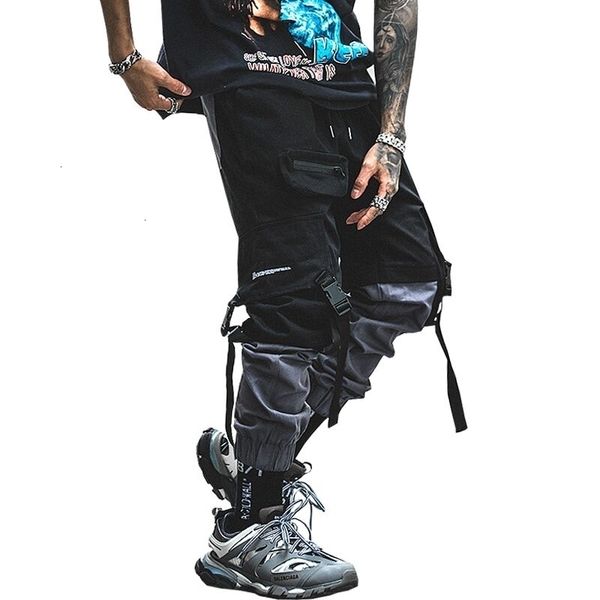 men's pants men streetwear harajuku cotton multi-pockets stitching color cargo man hip hop casual elastic trousers abz369 awyb, Black
men's pants men streetwear harajuku cotton multi-pockets stitching color cargo man hip hop casual elastic trousers abz369 awyb, Black