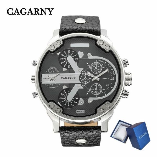 wristwatches 2021 cagarny brand men's quartz watch two time military luxury fashion leather waterproof clock relogio masculino, Slivery;brown
wristwatches 2021 cagarny brand men's quartz watch two time military luxury fashion leather waterproof clock relogio masculino, Slivery;brown