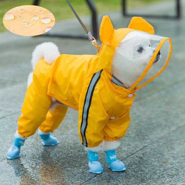 dog apparel raincoat clothes waterproof and rainproof jumpsuit for large, medium small dogs outdoor pet transparent coatdq01
dog apparel raincoat clothes waterproof and rainproof jumpsuit for large, medium small dogs outdoor pet transparent coatdq01