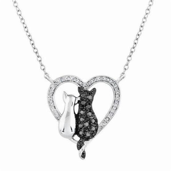 cute little cat couple crystal heart necklace silver color clavicle chain fashion jewelry for women gifts pendant necklaces
cute little cat couple crystal heart necklace silver color clavicle chain fashion jewelry for women gifts pendant necklaces