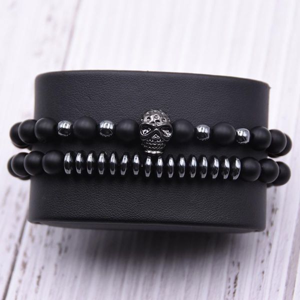 beaded, strands men bracelet sets natural stone bracelets jewelry skull skeleton titanium steel bangle, Black
beaded, strands men bracelet sets natural stone bracelets jewelry skull skeleton titanium steel bangle, Black