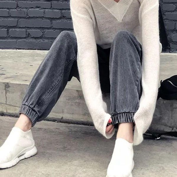 women's jeans woman pants high waist women loose autumn and winter black gray elastic kidney pantalones vaqueros mujer, Blue
women's jeans woman pants high waist women loose autumn and winter black gray elastic kidney pantalones vaqueros mujer, Blue