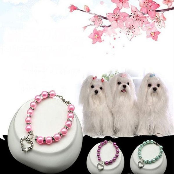 dog collars & leashes pet accessories heart rhinestone puppy cat pearl necklace love diamond pets dogs collar jewelry
dog collars & leashes pet accessories heart rhinestone puppy cat pearl necklace love diamond pets dogs collar jewelry