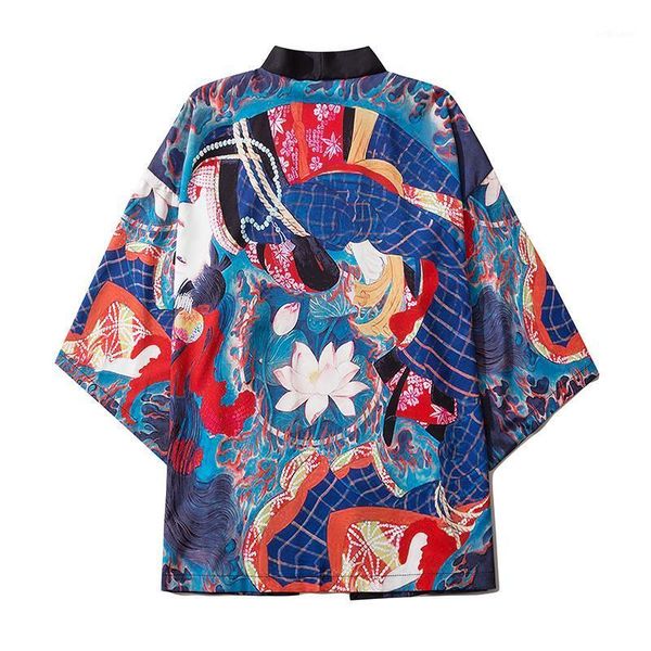 spring cartoon printed kimono couple yukata male samurai costume haori obi beach men's cardigan japanese streetwear jacket ethnic cloth, Red
spring cartoon printed kimono couple yukata male samurai costume haori obi beach men's cardigan japanese streetwear jacket ethnic cloth, Red