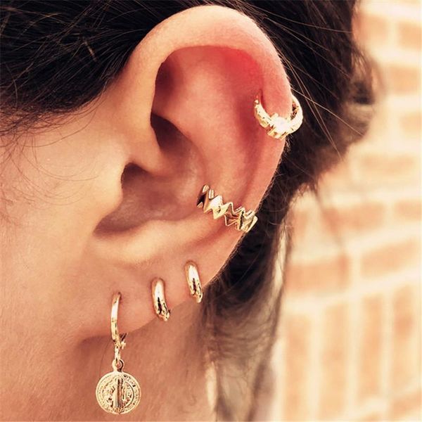 modyle 2021 fashion 5pcs/set gold color earrings set for woman punk vintage geometric wedding jewelry party gifts stud, Golden;silver
modyle 2021 fashion 5pcs/set gold color earrings set for woman punk vintage geometric wedding jewelry party gifts stud, Golden;silver