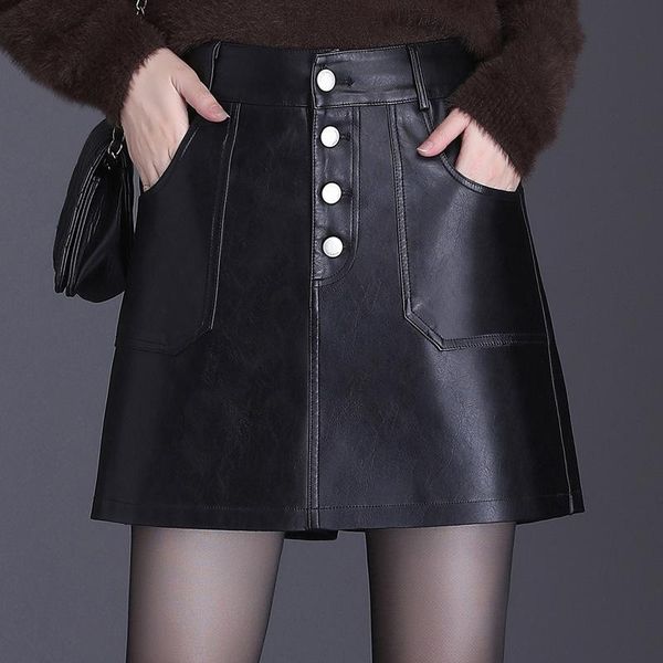 women shorts skirts high waist slim casual pu leather office lady elegant black plus size short pants skirt autumn winter women's, White;black
women shorts skirts high waist slim casual pu leather office lady elegant black plus size short pants skirt autumn winter women's, White;black