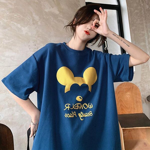 women's t-shirt 2021 summer fashion women trend loose cartoons print female tee cotton o-neck ladies short sleeve, White
women's t-shirt 2021 summer fashion women trend loose cartoons print female tee cotton o-neck ladies short sleeve, White