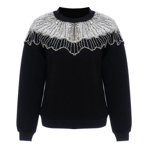 women's hoodies & sweatshirts mevgo woman cotton manual nail bead winter warm sweatshirt fashion o-neck glittering preal pullover coat, Black
women's hoodies & sweatshirts mevgo woman cotton manual nail bead winter warm sweatshirt fashion o-neck glittering preal pullover coat, Black