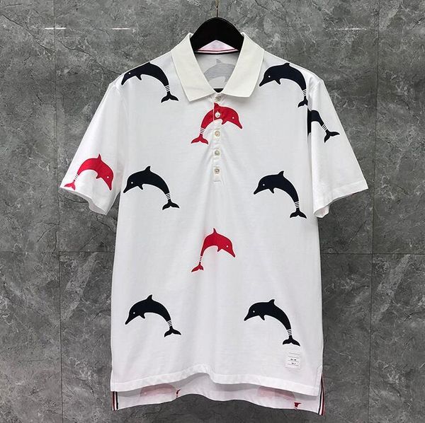 men's polos 2021 fashion brand shirts men casual slim cotton shirt summer short sleeve dolphin pattern white clothing, White;black
men's polos 2021 fashion brand shirts men casual slim cotton shirt summer short sleeve dolphin pattern white clothing, White;black