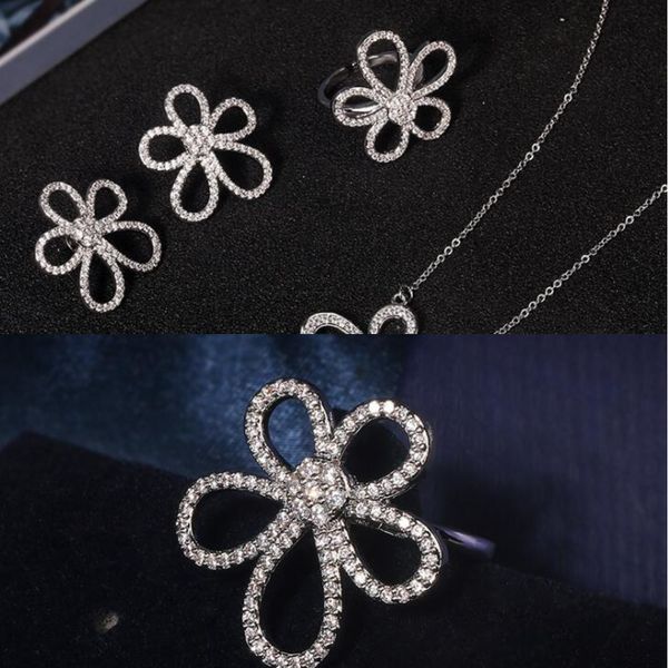 factory silver designer sterling fashion flower necklace earrings luxury rings with shining crystal stone women jewelr96kg
factory silver designer sterling fashion flower necklace earrings luxury rings with shining crystal stone women jewelr96kg