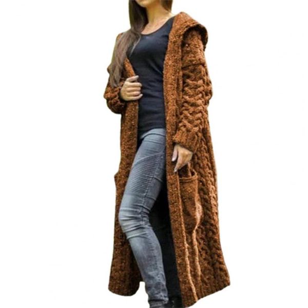 women 2021 winter thick warm cardigan hooded oversized sweaters knitted coats loose long overcoats knitwear women's wool & blends, Black
women 2021 winter thick warm cardigan hooded oversized sweaters knitted coats loose long overcoats knitwear women's wool & blends, Black