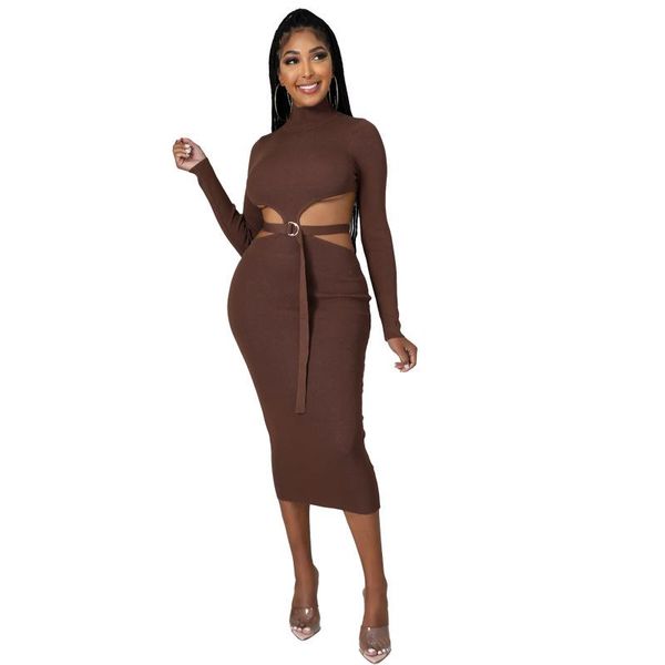 casual dresses 2021 autumn hollow out elegant dress women turtleneck long sleeve neon green wrap bodycon midi vestidos, Black;gray
casual dresses 2021 autumn hollow out elegant dress women turtleneck long sleeve neon green wrap bodycon midi vestidos, Black;gray