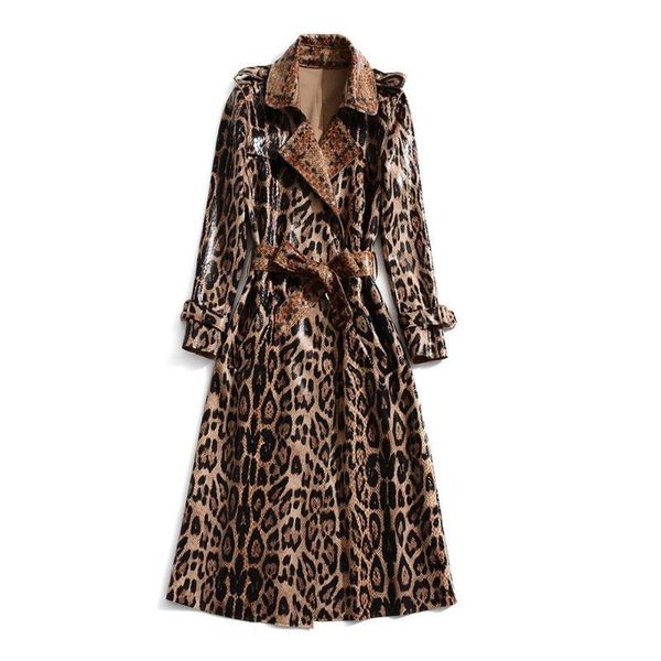 women's fur & faux leopard leather coat women shiny winter jacket fashion trench outerwear s m l 2xl 3xl, Black
women's fur & faux leopard leather coat women shiny winter jacket fashion trench outerwear s m l 2xl 3xl, Black