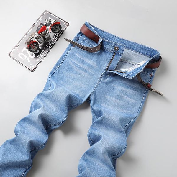men's jeans business oversized 42 44 46 slim stretch straight classic version denim pants male brand clothing high quality, Blue
men's jeans business oversized 42 44 46 slim stretch straight classic version denim pants male brand clothing high quality, Blue