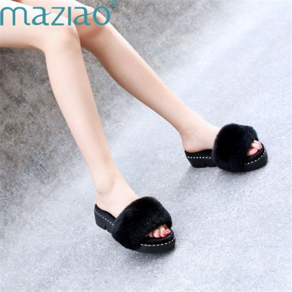 slippers fur open toe casual breathable comfort classics low heel fashion home women maziao, Black
slippers fur open toe casual breathable comfort classics low heel fashion home women maziao, Black