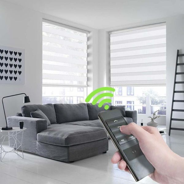 remote control automatic motorized zebra blinds electric window roller shades blind for windows curtains 
remote control automatic motorized zebra blinds electric window roller shades blind for windows curtains